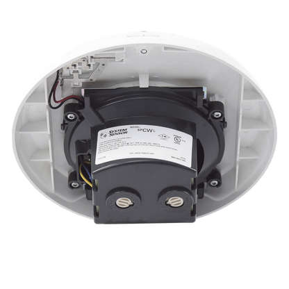 Bocina de techo para evacuación por voz, doble voltaje 25/70.7 V, sin estrobo, color blanco, Serie L System Sensor