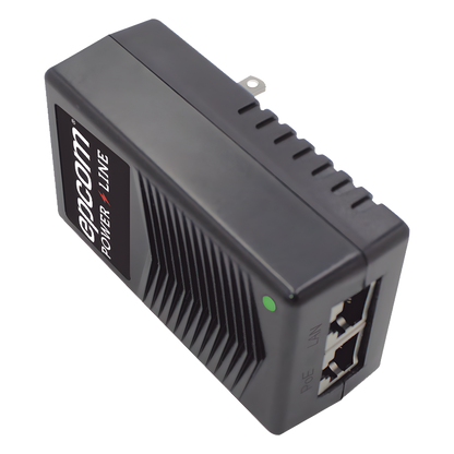 Adaptador de pared / Inyector PoE / 24 Vcc / 1 A / Controlado por chip IC / Protección contra OV, OC, SC, UV/ Fácil de instalar