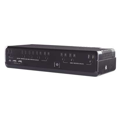 UPS de 750 VA/375 W, Topología Standby, Entrada 120 Vca NEMA 5-15P, de Escritorio, Con 8 Tomas NEMA 5-15R