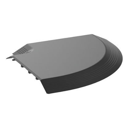 Conexión en Ángulo Recto "L", Para Canaleta de Piso AFR4BCBL6, Material PVC Rígido, Color Negro