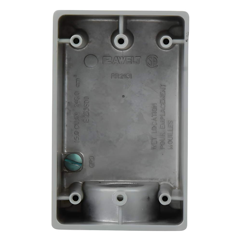 Caja Condulet FS de 1" (25.4 mm) con una boca a prueba de intemperie.