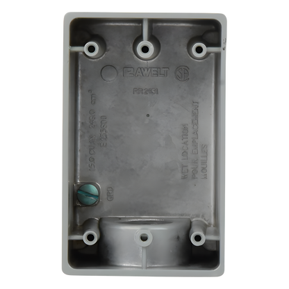 Caja Condulet FS de 1" (25.4 mm) con una boca a prueba de intemperie.