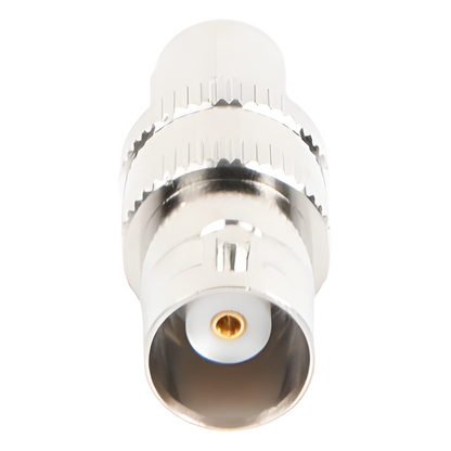 Adaptador en Línea de Conector SMA Macho a BNC Hembra, Níquel/ Oro/ Teflón