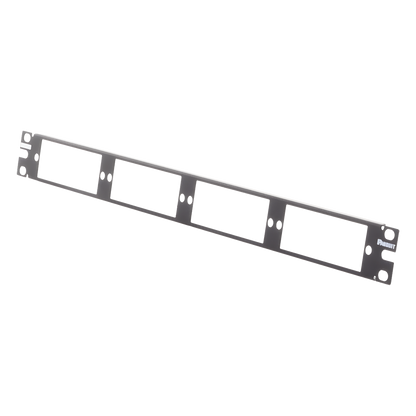Patch Panel de Fibra Óptica, Para 4 Placas Acopladoras FAP o FMP, Color Negro, 1UR