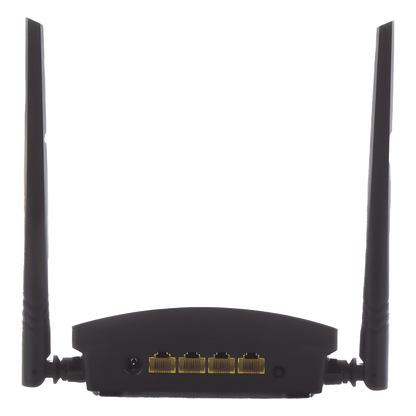 Router Inalámbrico WISP en Banda 2.4 GHz / Hasta 300 Mbps / 4 Puertos 10/100 Mbps / 2 Antenas Omnidireccional de 5 dBi / Interior