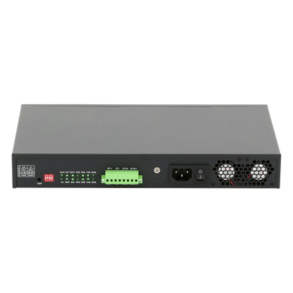 Switch Administrable Capa 2 de 8 puertos 10/100/1000 PoE af/at + 2 x SFP Gigabit, con respaldo para energía solar