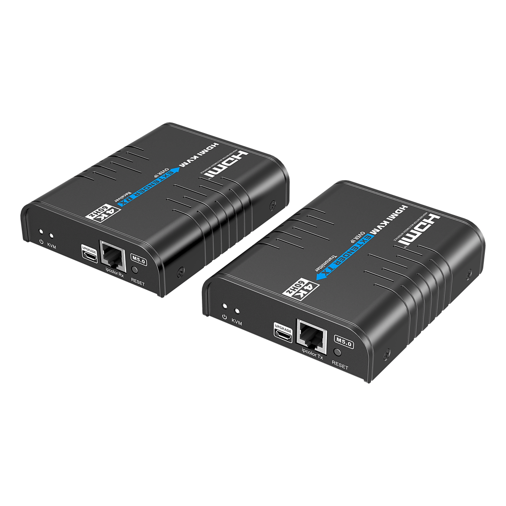 Extensor KVM HDMI 4K a 60 Hz | Transmisión hasta 120 mts con CAT6 | Resolución 4096x2160@60Hz | Ancho de Banda 18Gbps | HDCP1.4 y HDCP2.2 | Latencia