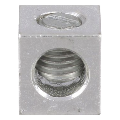 Conector Mecánico de Aluminio, de Un Orificio 1/4" y Un Barril, para Cable de 14 a 2 AWG. 1 Pieza