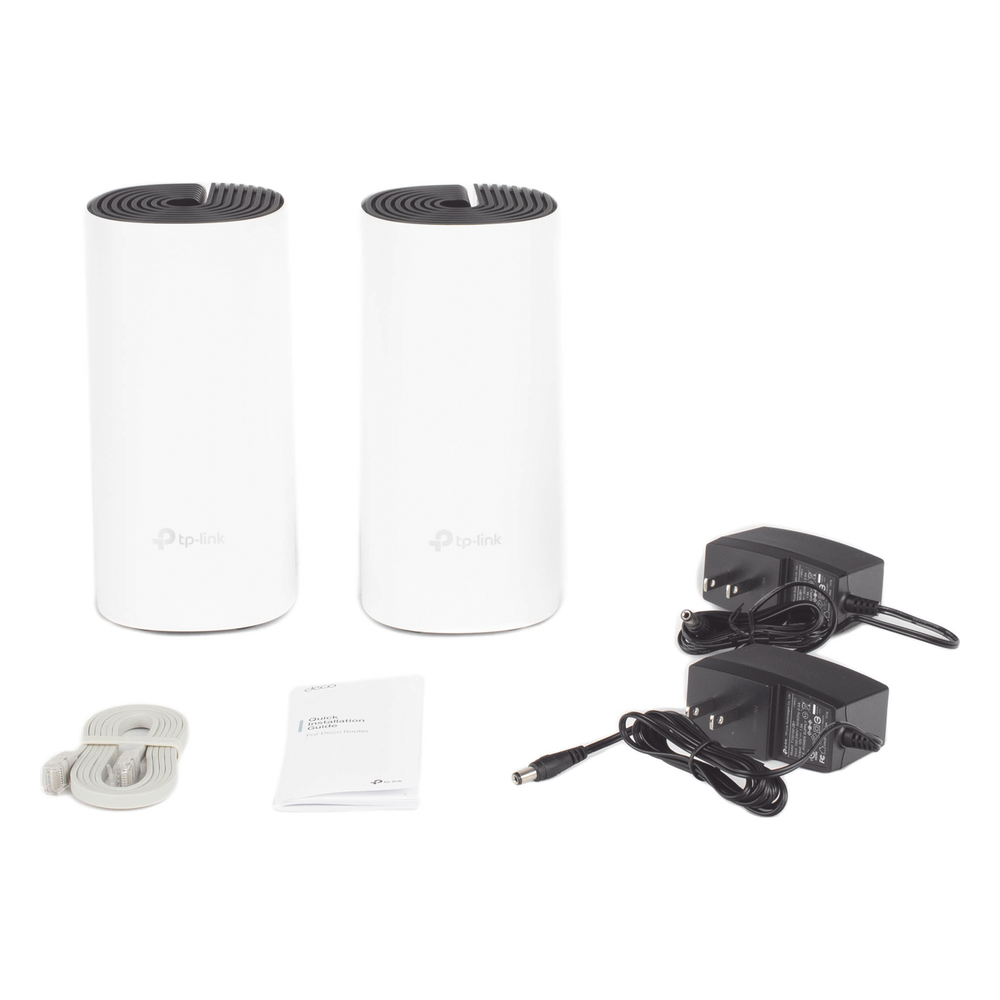 KIT 2 Routers Inalámbricos MESH Interior para Hogar / Doble Banda Wi-Fi 5 AC1200 Mbps / 2 Puerto Gigabit WAN/LAN / 2 Antenas Internas
