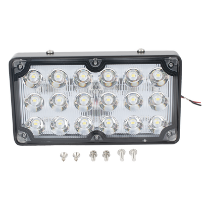 Luz de Escena de 6X3", Color Claro, Ideal para Ambulancias y Vehiculos de Trabajo