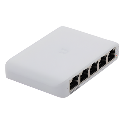 Switch UniFi Administrable Compacto de 5 Puertos 10/100/1000 Mbps, soporta entrada de PoE 802.3af/at
