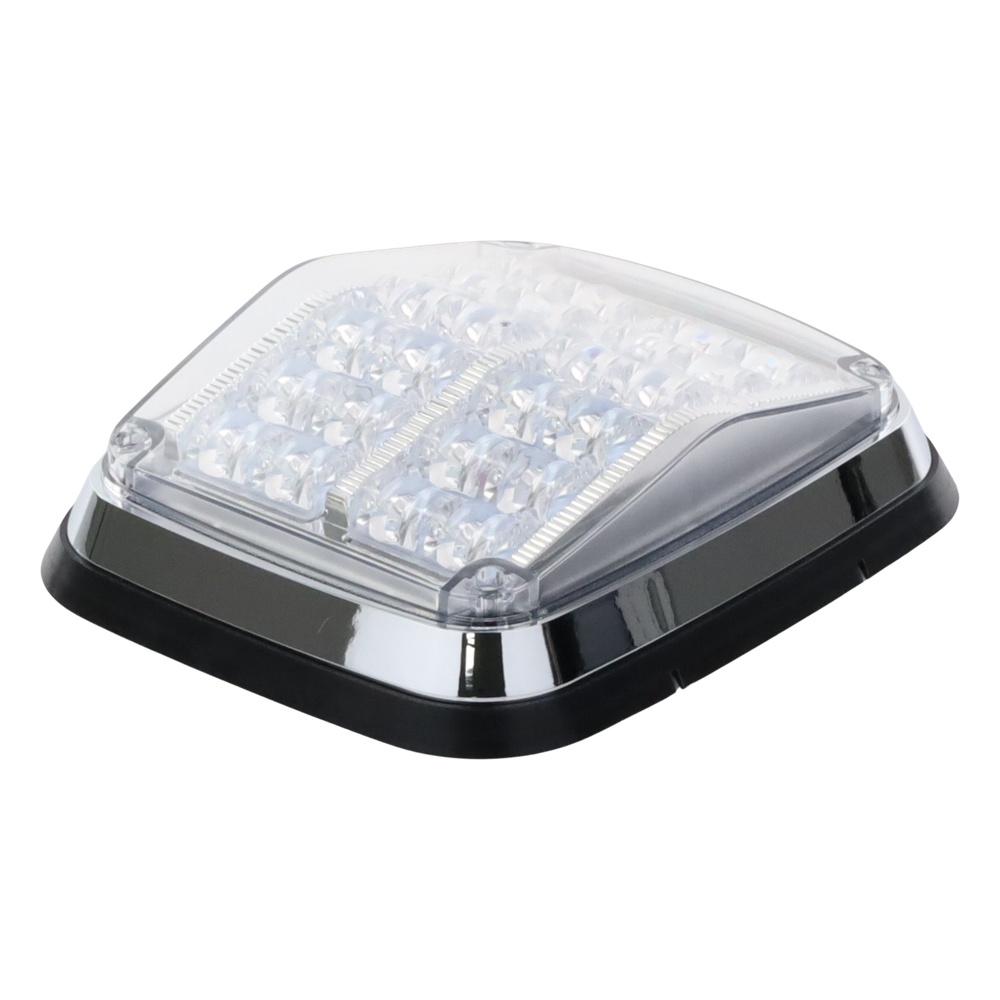 Luz de advertencia de 8 X 6", Color Rojo / Claro, SAE, IP67, Ideal para Ambulancias