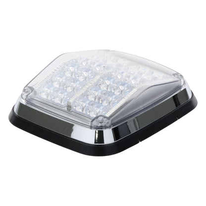 Luz de advertencia de 8 X 6", Color Rojo / Claro, SAE, IP67, Ideal para Ambulancias