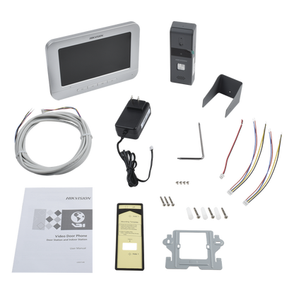 Kit de Videoportero Analógico con Pantalla LCD a Color de 7" / Frente de Calle para Exterior IP65 / Salida de Relevador