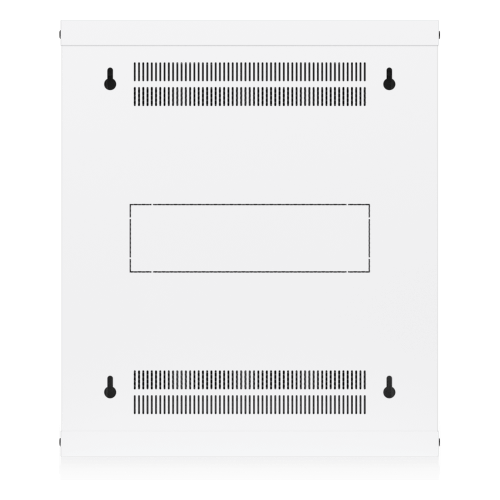 UACC Rack Cabinet 12U (550x 450 mm) - Gabinete Cerrado para Montaje en Pared con Puerta Frontal Perforada, Totalmente Ensamblado con Ventiladores
