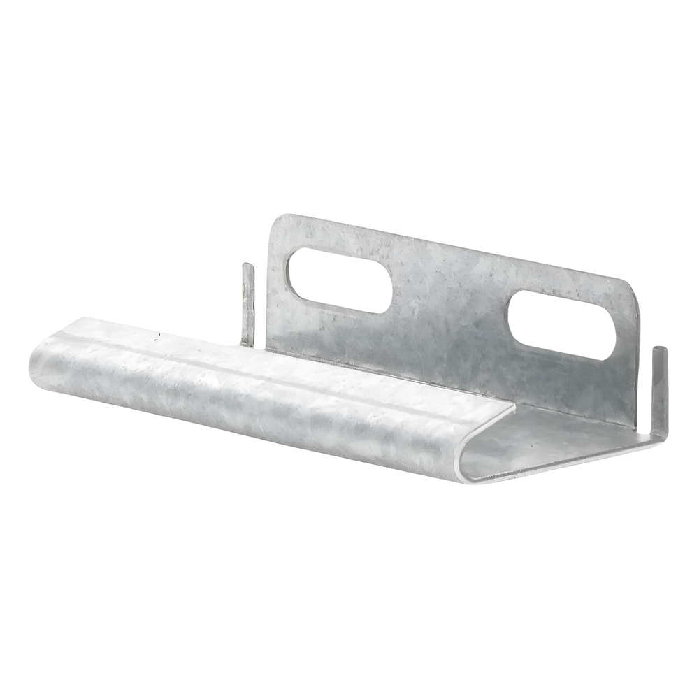 Placa salida a tubo automática para peralte de 66mm y 116mm, con acabado Electro Zinc