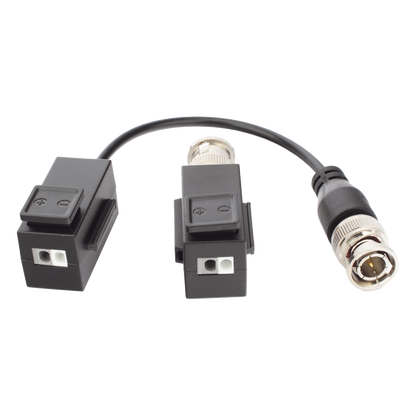 Kit de Transceptor (Balluns) TURBOHD con Boton Push / Hasta 8 MP (4K) / 100% Cobre / Soporta HD-TVI / AHD / CVI / CVBS / Audio por Coaxitron / Datos