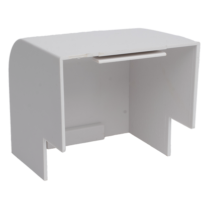 Esquinero Exterior Color Blanco de PVC Auto Axtinguible, Para Canaleta TMK-4577 (5510-02001)