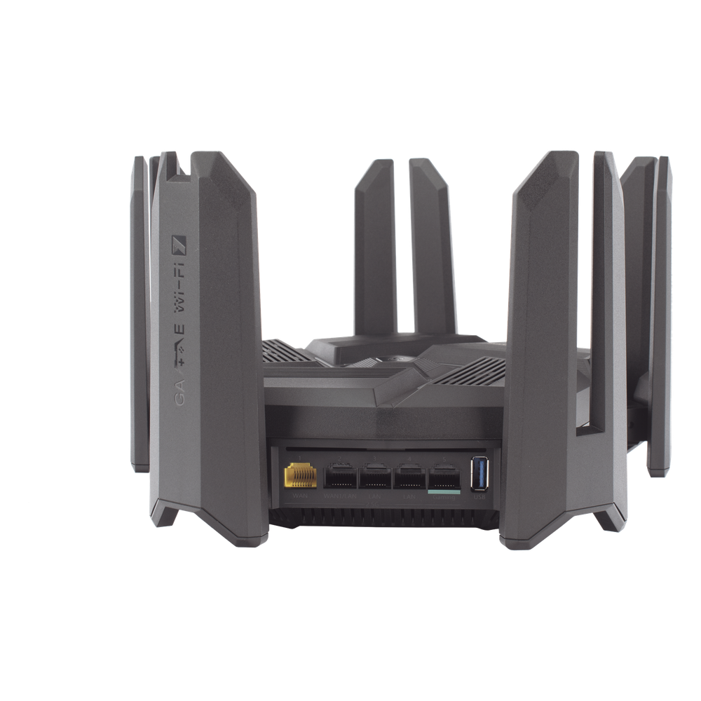 Home Router inalámbrico MESH Wi-Fi 7, Diseñado para GAMING con doble puerto WAN 2.5G para Sumar Ancho de banda, 3 puertos LAN 2.5G, 4 puertos LAN