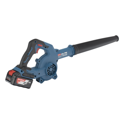 Sopladora Inalámbrica de 20V, Incluye batería de 4.0Ah, Cargador y bolsa Guarda Polvo