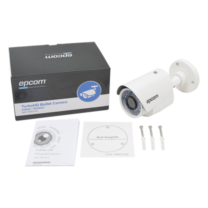 KIT TurboHD 1080p / DVR 8 Canales / 4 Cámaras Bala (exterior 2.8 mm) / 4 Cámaras Eyeball (exterior 2.8 mm) / Transceptores / Conectores / Fuente de