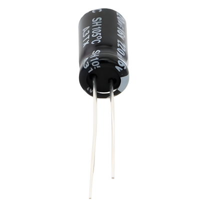 Capacitor Electrolítico en Aluminio, Radial de 220 µFd, 16 Vcc, 105 °C, 6.3 x 11 mm