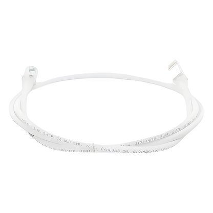 Patch Cord Z-MAX Cat6A S/FTP, CM/LS0H, 1.52 Metros (5 Pies), Color Blanco, Versión Bulk (Sin Empaque Individual)