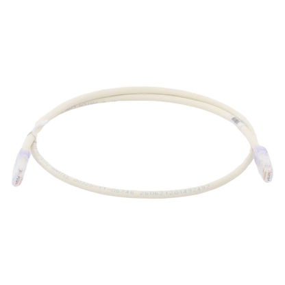 Cable de Parcheo UTP Categoría 6, con Plug Modular en Cada Extremo - 1 Metro (3.28 Pies) - Blanco Mate