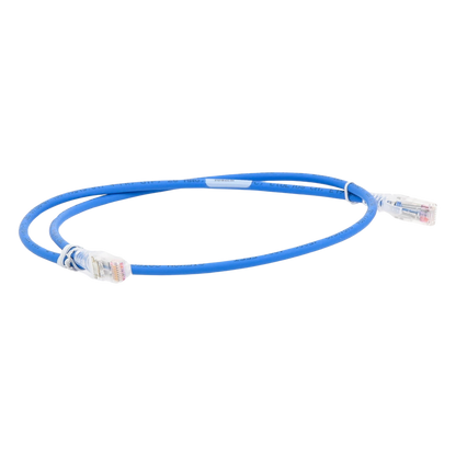 Patch Cord MC6 Modular Cat6 UTP, CM/LS0H, 0.91 Metros (3 Pies), Color Azul, Versión Bulk (Sin Empaque Individual)