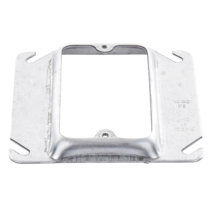 Sobretapa Cuadrada Galvanizada de 4", realce de 1/2".