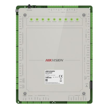 Controlador de Acceso 4 Puertas Administrable en la Nube con Hik-Connect Teams / Interfaz Web / 8 Lectores de Huella o Tarjeta / 100,000 Tarjetas