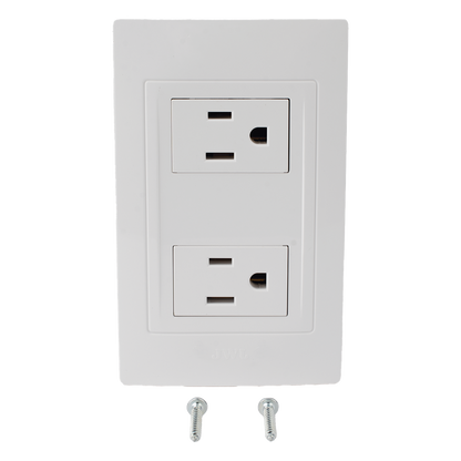 Contacto Dúplex de 127 V~60 HZ 15 A / Color Blanco.
