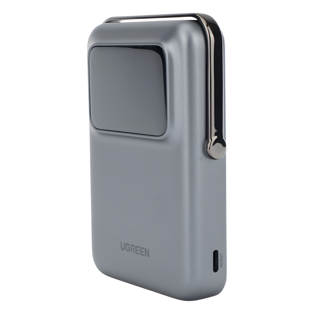 Power Bank Serie UNO Inalambrico | 10000mAh | 7.5W/20W | Con Emojis de Estado | Carga Rápida USB-C Bidireccional | Pantalla TFT Inteligente | Con