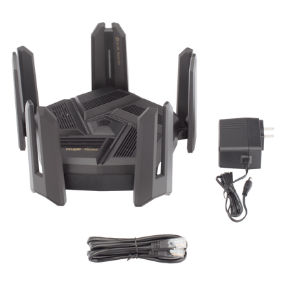 Home Router inalámbrico MESH Wi-Fi 7, Diseñado para GAMING con doble puerto WAN 2.5G para Sumar Ancho de banda, 3 puertos LAN 2.5G, 4 puertos LAN