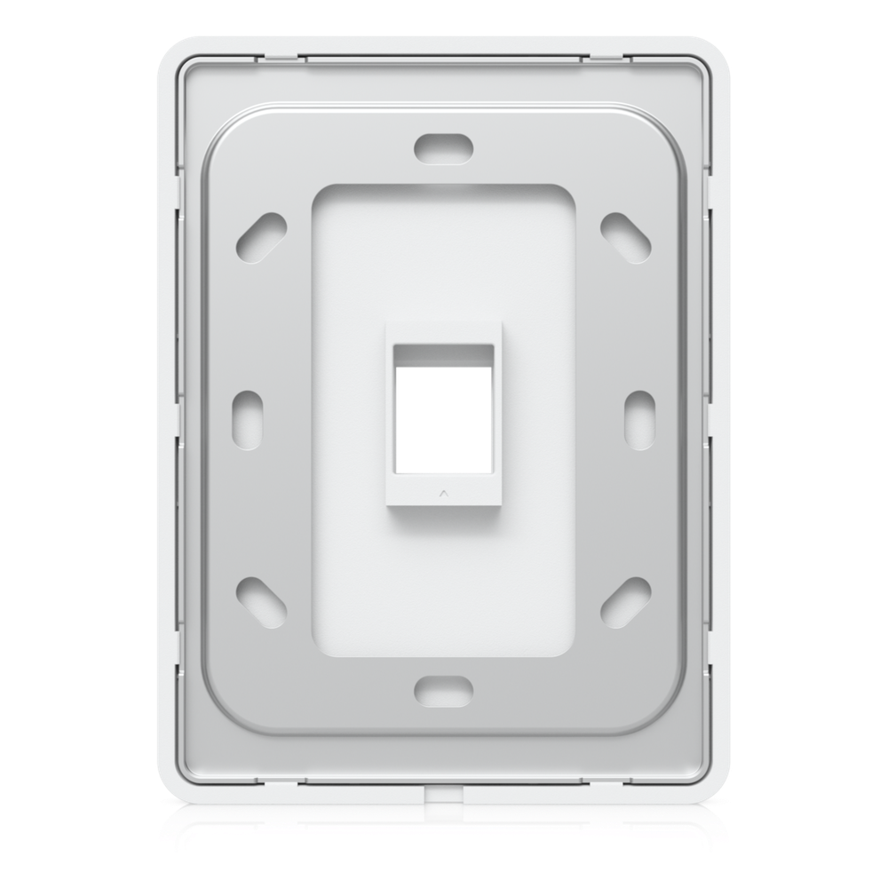 Placa de Pared Vertical Universal para Keystone de 1 Puerto con Cubierta Pintable, Acabado Personalizable, Paquete con 4 Piezas
