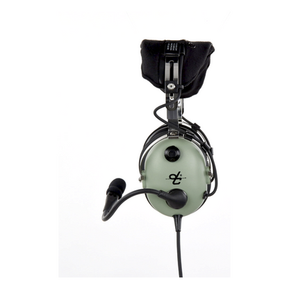 Auriculares de ala fija con atenuación de ruido pasivo para aviación general