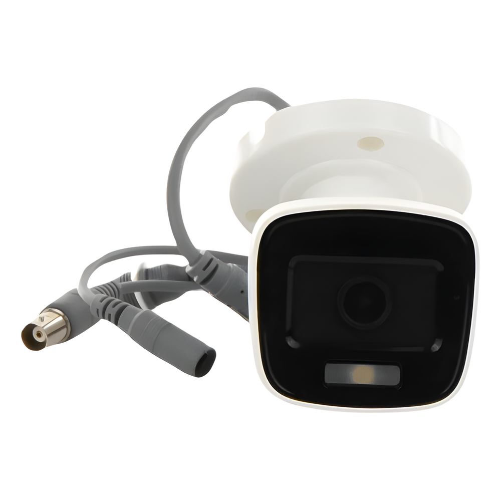 [ColorVu] Bala TURBOHD 2 Megapixel (1080p) / Imagen a Color 24/7 / Lente 2.8 mm / Luz Blanca 20 mts / IP66 / Policarbonato / Microfono Integrado