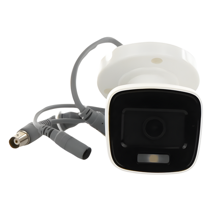 [ColorVu] Bala TURBOHD 2 Megapixel (1080p) / Imagen a Color 24/7 / Lente 2.8 mm / Luz Blanca 20 mts / IP66 / Policarbonato / Microfono Integrado