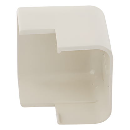 Esquinero exterior, para uso con canaleta LD10, material ABS, Color Blanco Mate