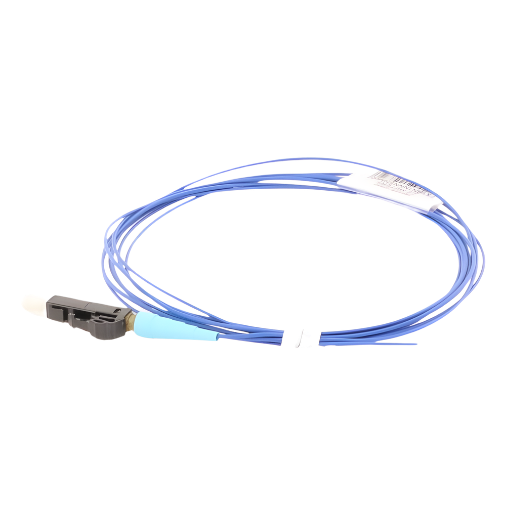 Pigtail de Fibra Óptica LC Simplex, Multimodo OM4 50/125, 900um, Color Aqua, 1 Metro (3.28 Pies)