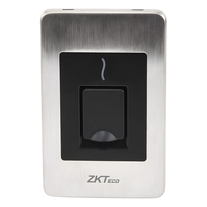 Lector Esclavo de Huella y Proximidad / RS-485 / IP65 / Acero Inoxidable / Exterior / ZKFinger VX10.0