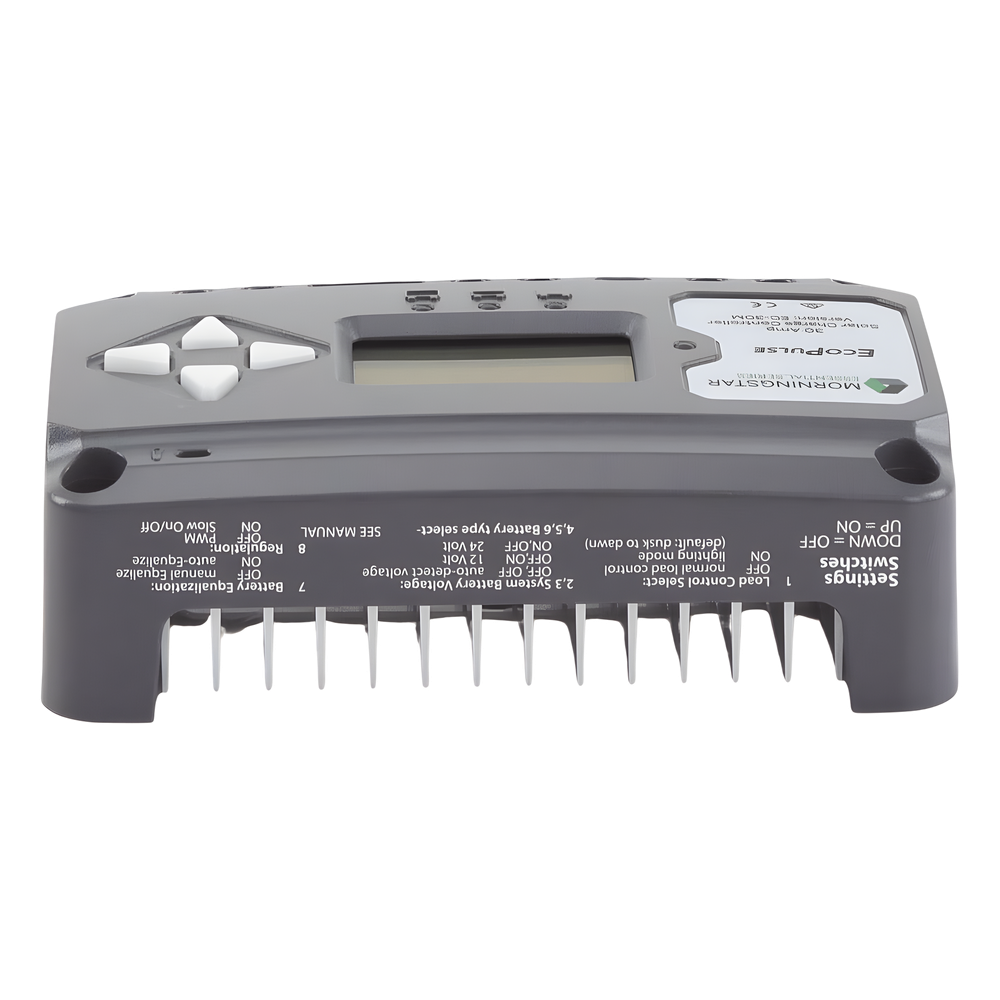 Controlador solar 12/24 Vcc de 30 Amp. Con pantalla de medición