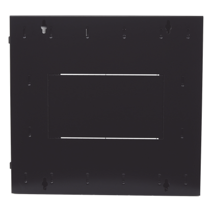 Gabinete PanZone de Montaje en Pared, de 19in, Puerta con Ventana de Seguridad, 12 UR, 762mm de Profundidad, Color Negro