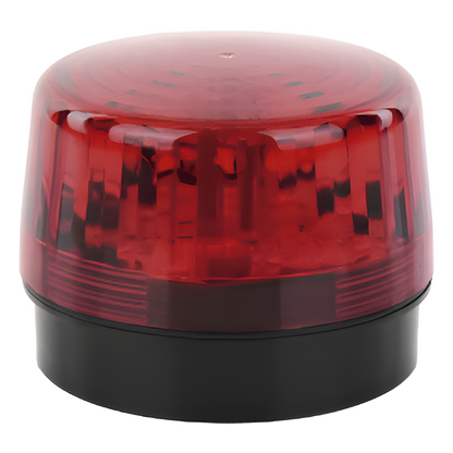 Luz Estroboscópica LED (35) / Patrones de Parpadeo Ajustables / 8 Patrones / Batería de Respaldo / 12-24 Vcc/Vca / Resistente al Clima IP66/IP55