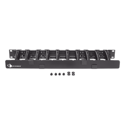 Organizador de Cable Horizontal RouteIT, Sencillo, Para Rack de 19in, 4in de profundidad, 1UR