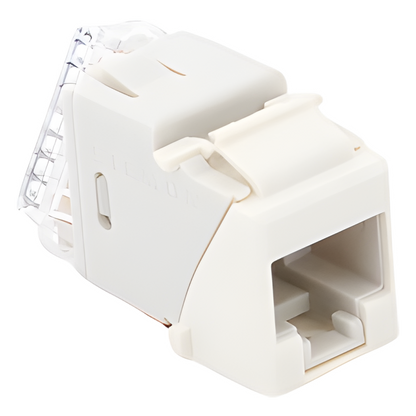 Jack Ultramax Cat6A, UTP, Tipo Keystone, Color Blanco, Punch Down