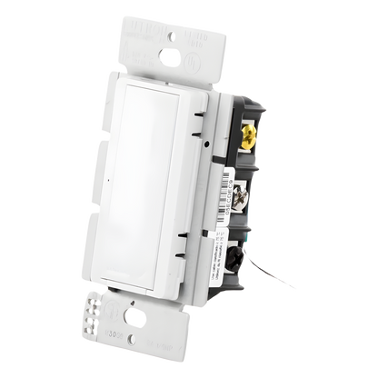 Interruptor electrónico Maestro de encendido/apagado, 8 A en iluminación y motores de 1/4 HP, 120 V, un polo o multilocalización, requiere neutro