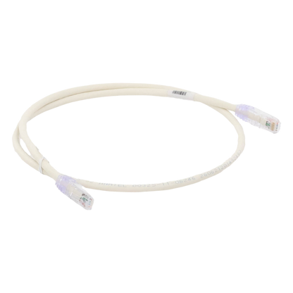 Cable de Parcheo UTP Categoría 6, con Plug Modular en Cada Extremo - 1 Metro (3.28 Pies) - Blanco Mate
