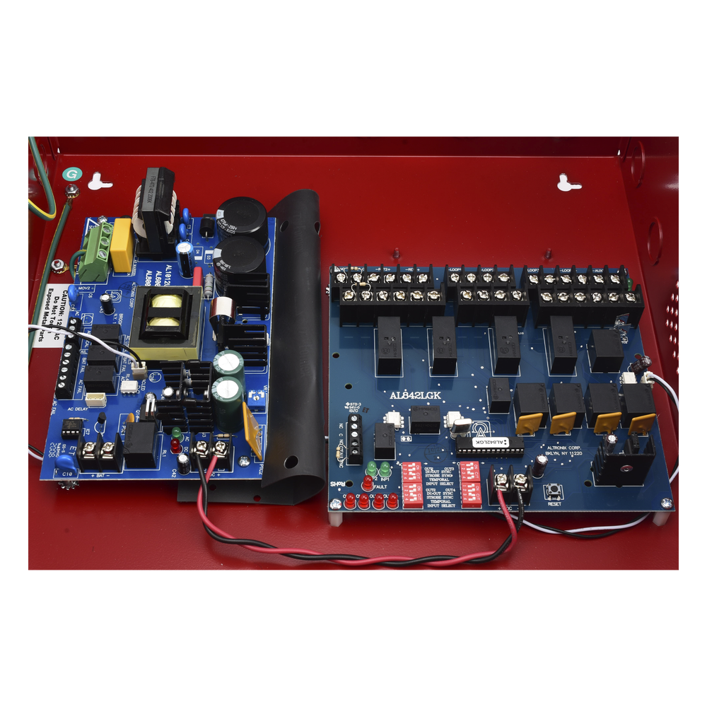 Fuente De Alimentación Remota Extensora De NACs, 12/24Vcd, 8A, 4 Circuitos (0500-02360), Listada UL, Aprobada FM