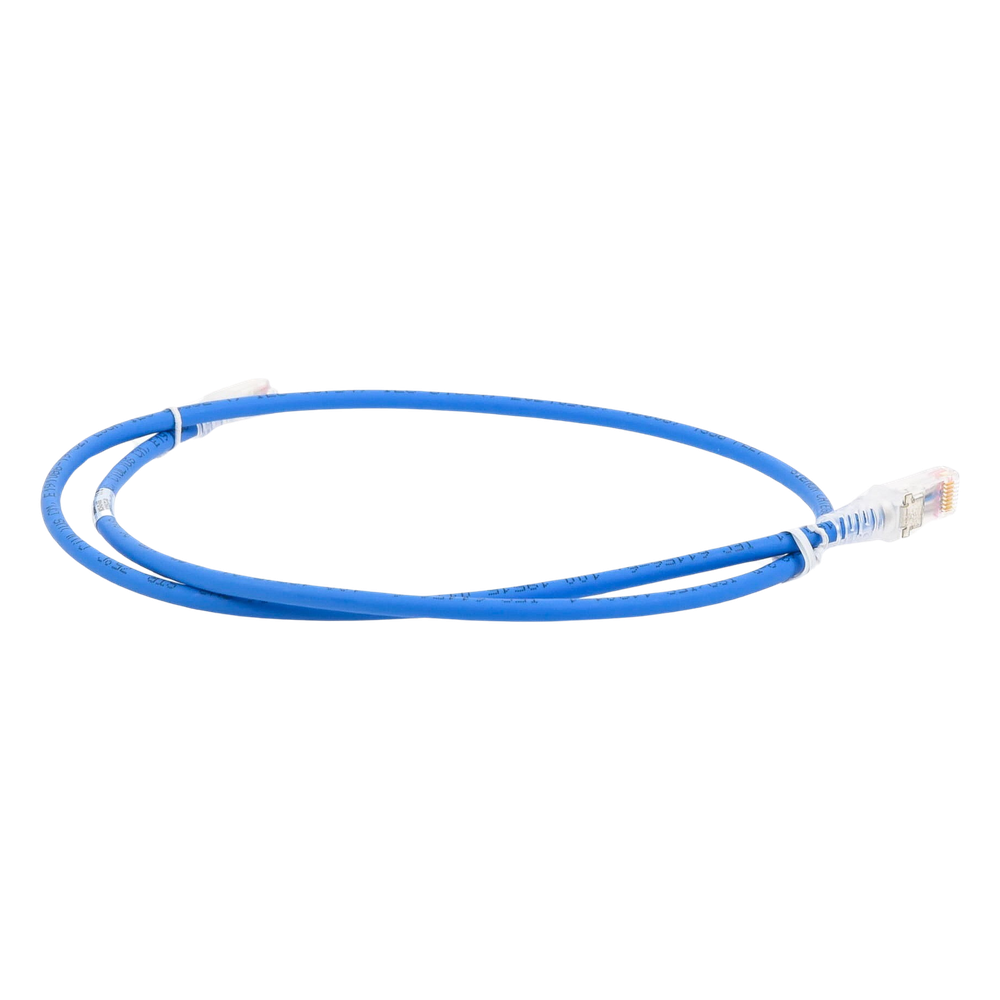 Patch Cord MC6 Modular Cat6 UTP, CM/LS0H, 0.91 Metros (3 Pies), Color Azul, Versión Bulk (Sin Empaque Individual)